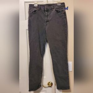 H&M black mom jeans size 12